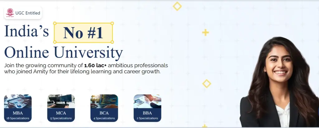 Amity University Online Courses & Fees