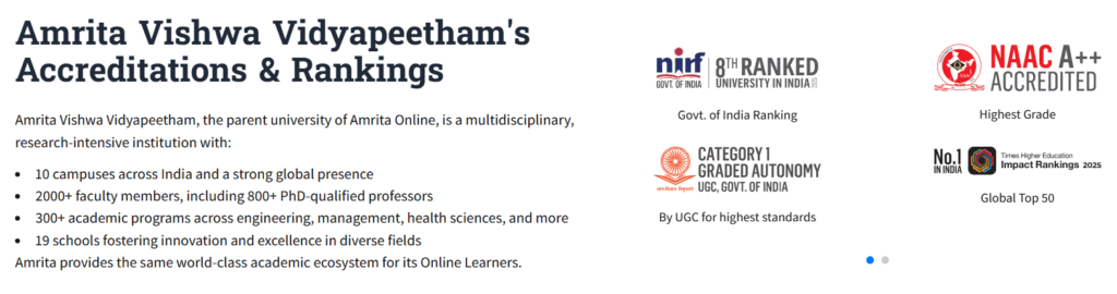 Amrita Online Courses