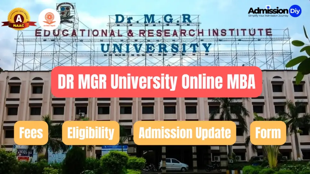 DR MGR University Online MBA