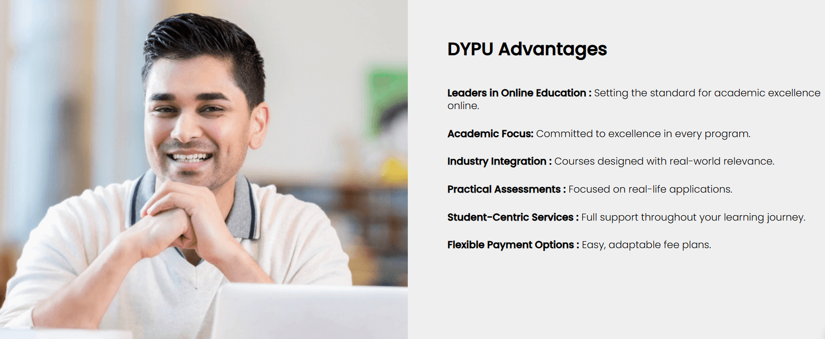 DY Patil Advantages