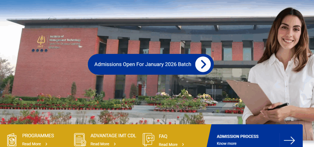 IMT Ghaziabad Online MBA Admission 2026