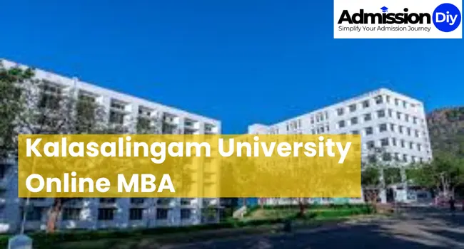 Kalasalingam University Online MBA