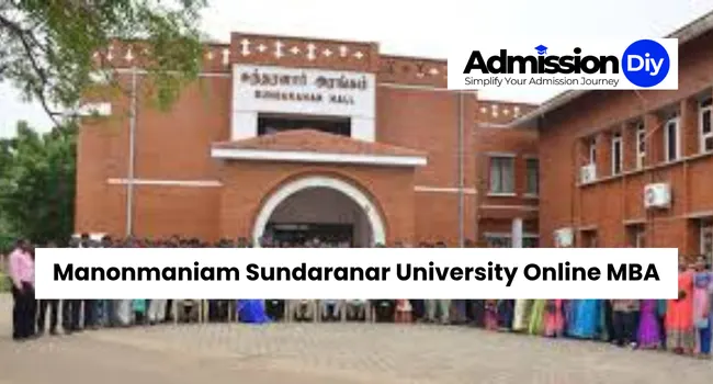 Manonmaniam Sundaranar University Online MBA