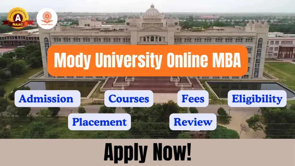 Mody University Online MBA