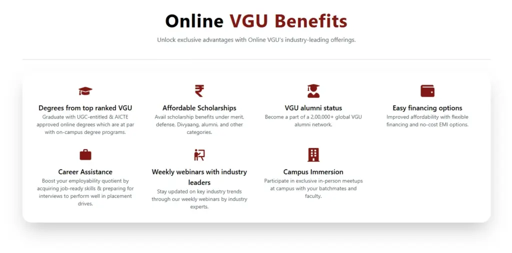 Benefits of VGU Online MBA