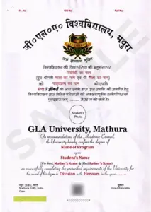 gla online MBA Degree certificate