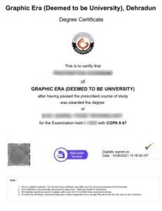 graphic era university online MBA degree sample