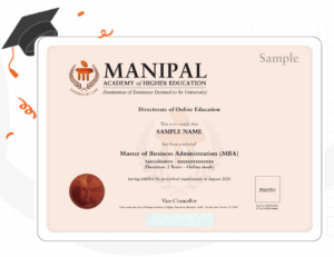 Manipla Online MBA certificate