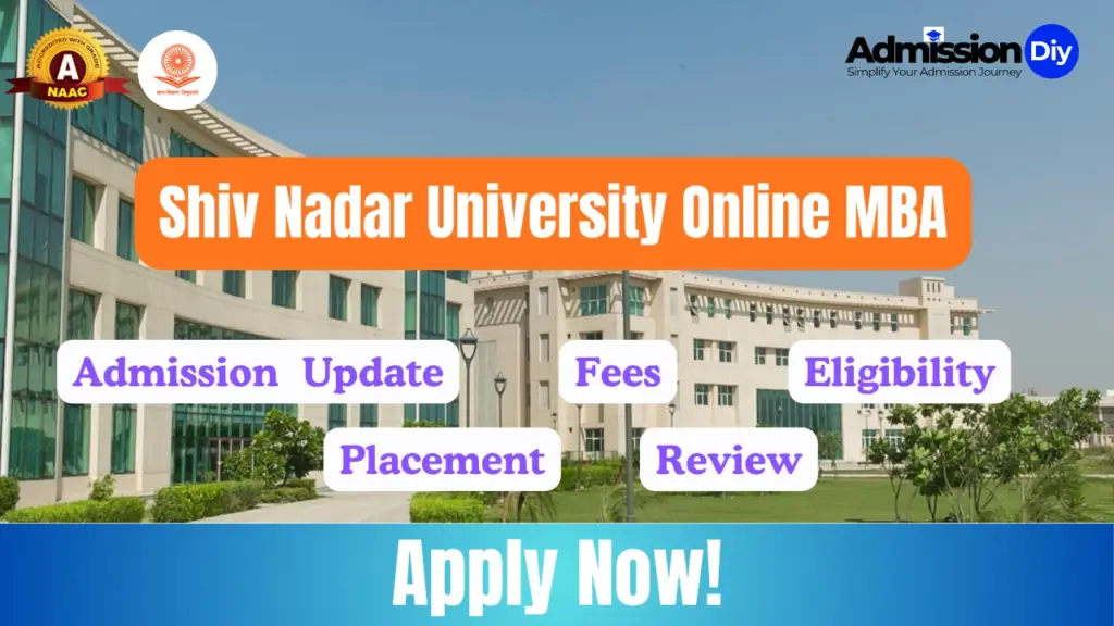 Shiv Nadar University Online MBA