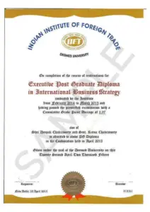 Iift online mba certificate sample