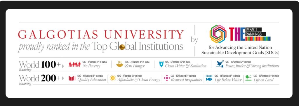 Galgotias University Online Ranking 2026