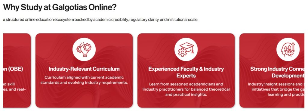 Why Choose Galgotias University Online MBA